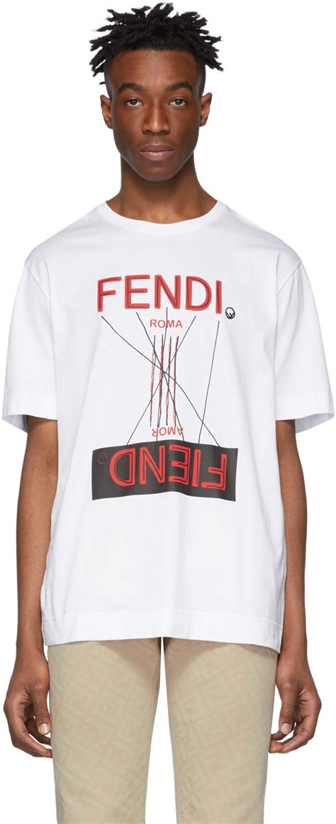 fendi white dress shirt|Fendi fiend t shirt.